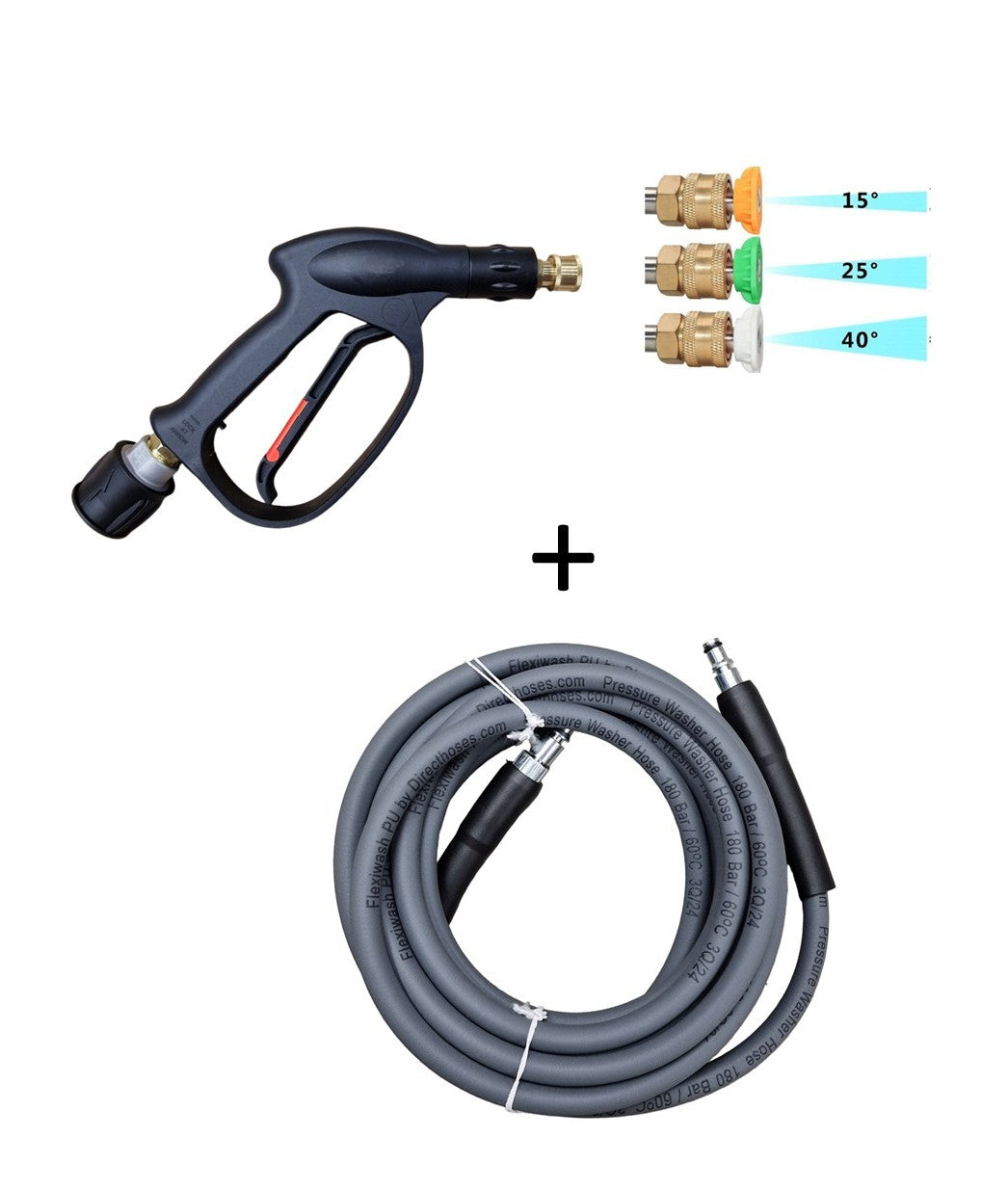 Titan (Screwfix) T1 / TTB1280PRW Hose and Short Trigger Kit with Quick fit Nozzles