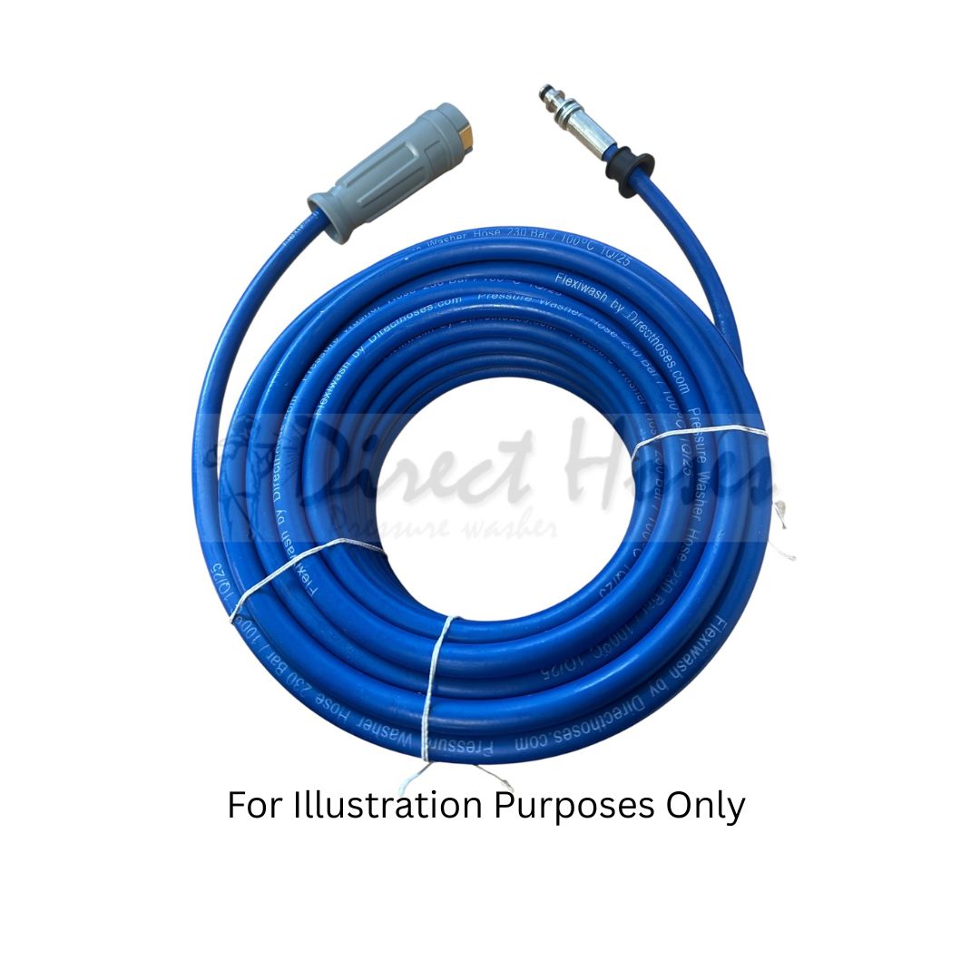 Karcher style HD/HDS Easyforce series rubber replacement hose (3 washer connection on one end)