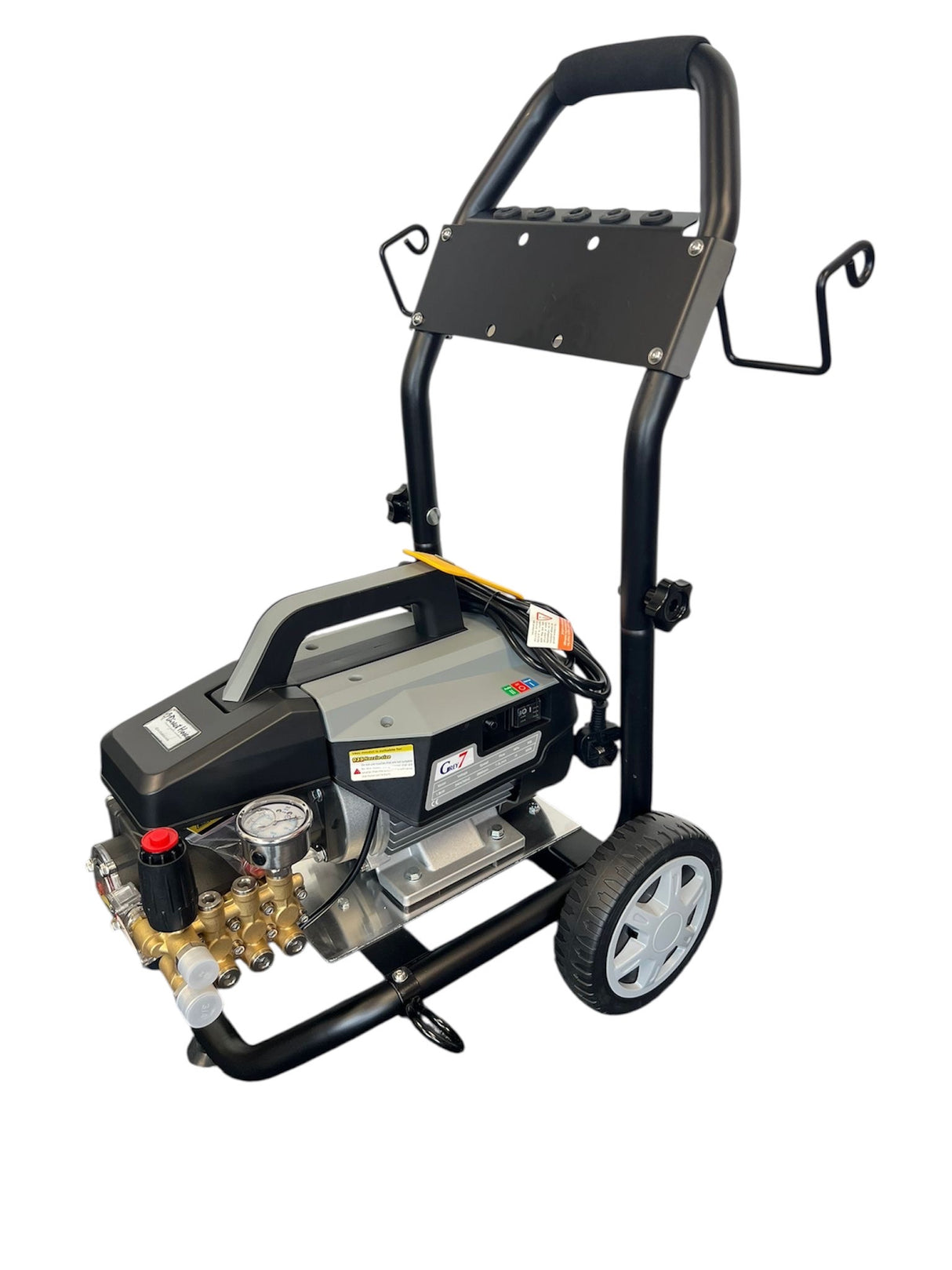 Grey 7 (Industrial/Commercial) Trolley Detailers kit with rubber wire reinforced hose