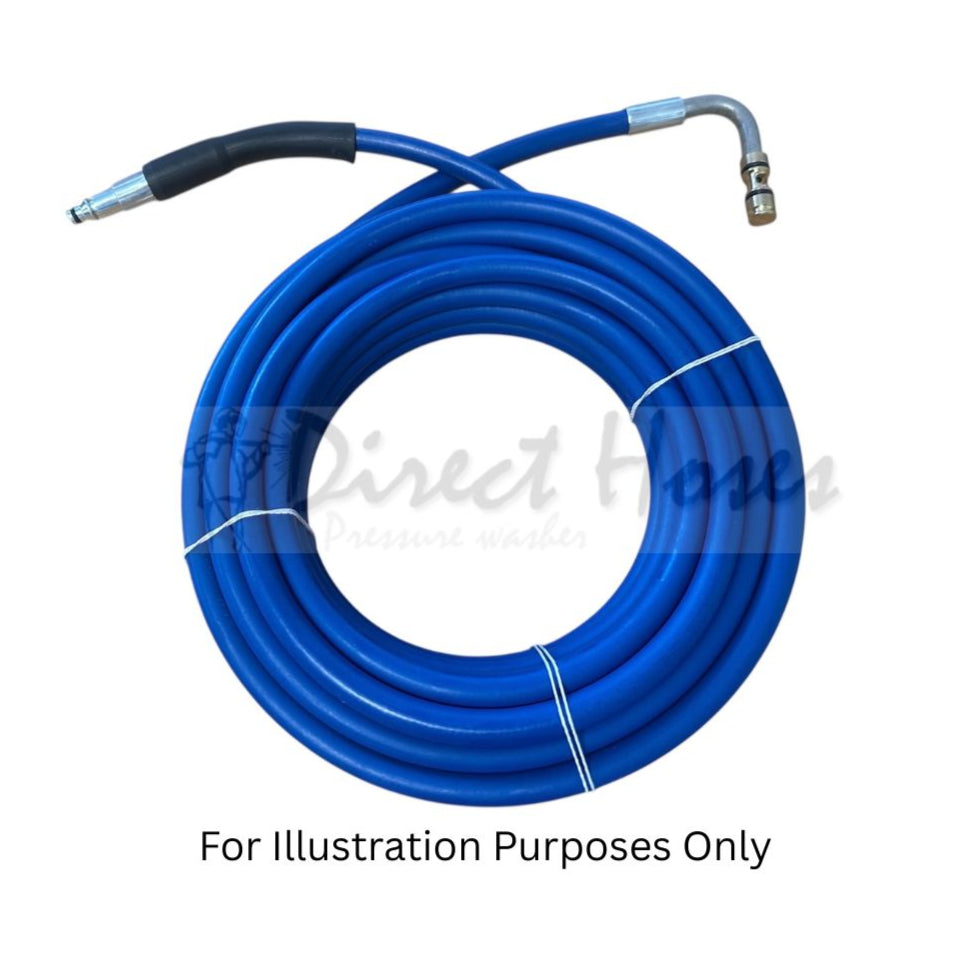 Nilfisk style replacement Rubber FLEXIWASH hose Quick fit trigger 90 degree hose reel connection
