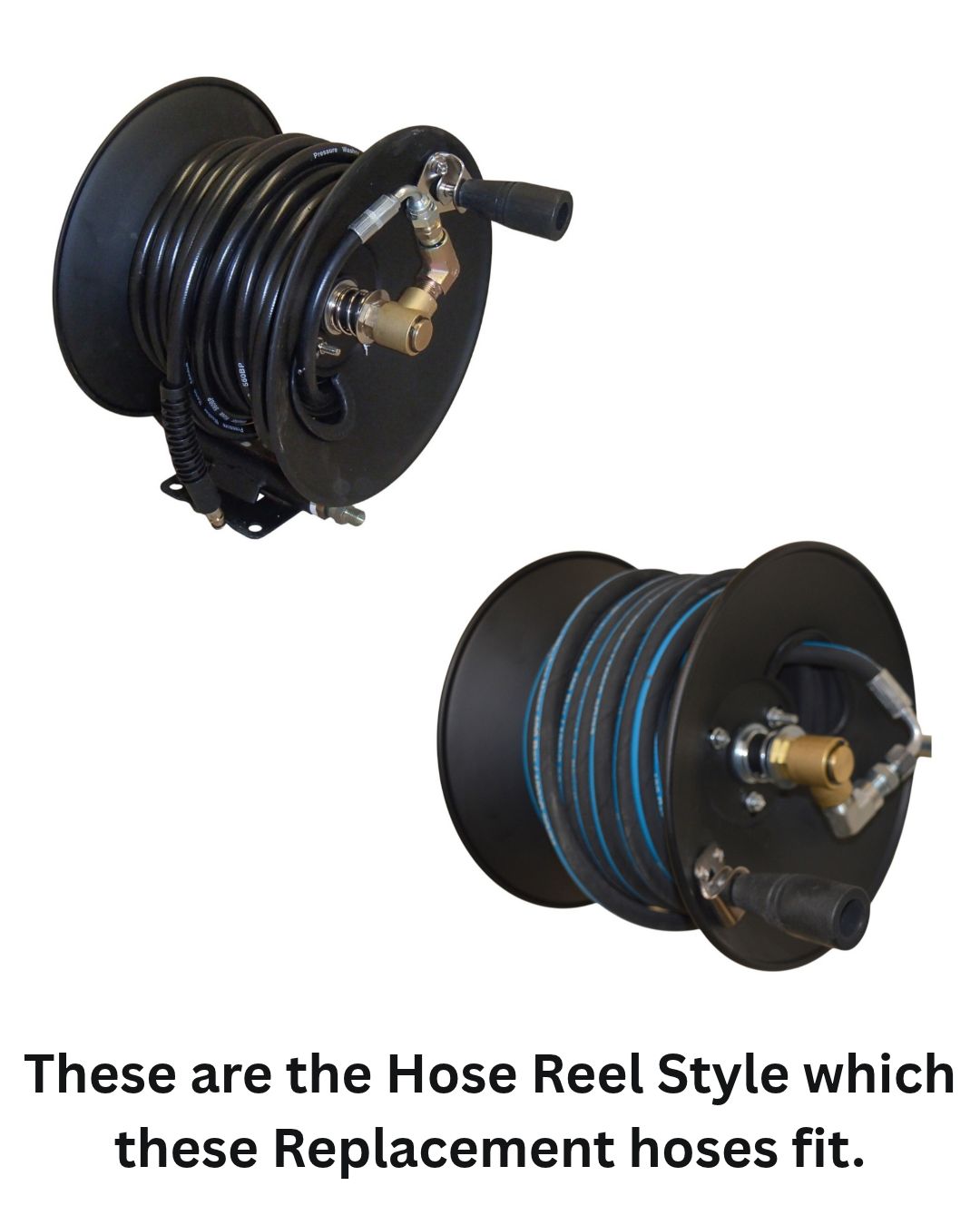 Manual Hose Reel Replacement Hose - Older Black Style Hose Reel