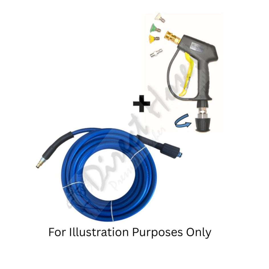 Titan ( Screwfix ) TTB669PRW Rubber Replacement Hose and Short Trigger with Quick fit Nozzles