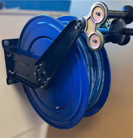 B9 V2 (Domestic) Pressure Washer RETRACTABLE HOSE REEL PACK with Rubber wire reinforced hose