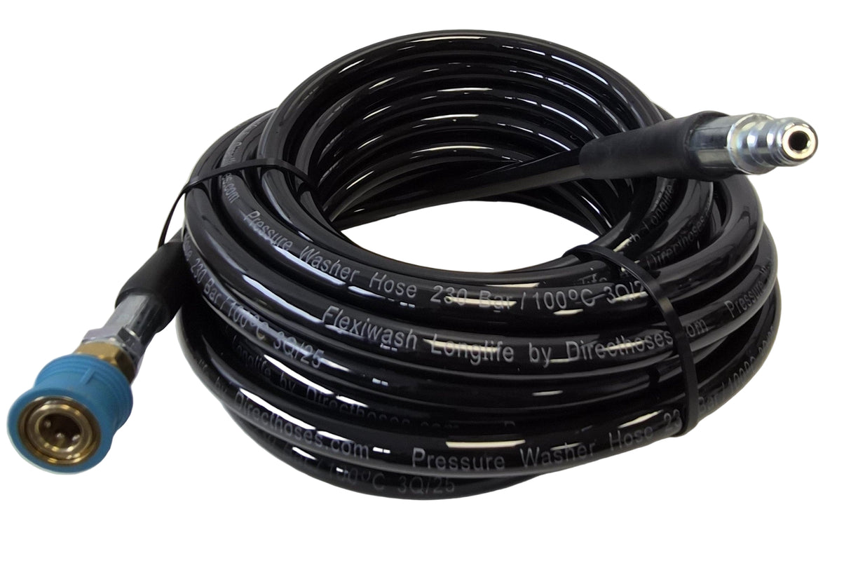 Grey 7 (Industrial/Commercial) CAR DETAILERS PACK Rubber Wire Reinforced Hose Swivel Trigger