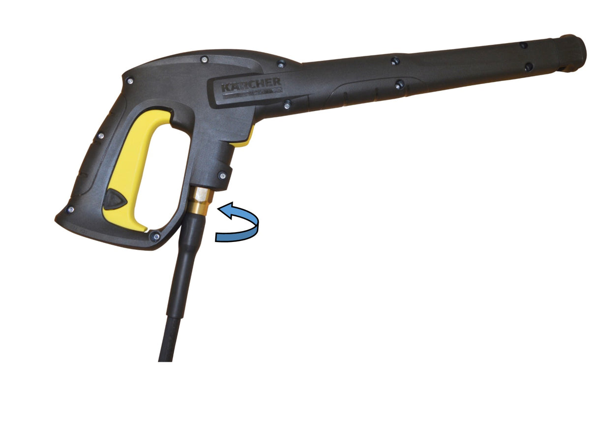Karcher style replacement Rubber FLEXIWASH Hose Quick Fit Anti Kink Swivel connection Hose Reel Models