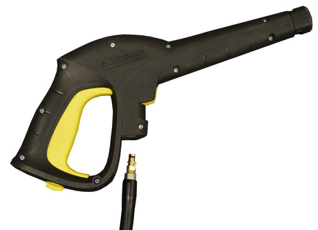 Karcher style replacement Rubber FLEXIWASH HOSE for Yellow 'C' Clip Trigger, screw fit on to machine