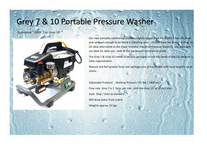 GREY 7 - Industrial Mobile Pressure washer