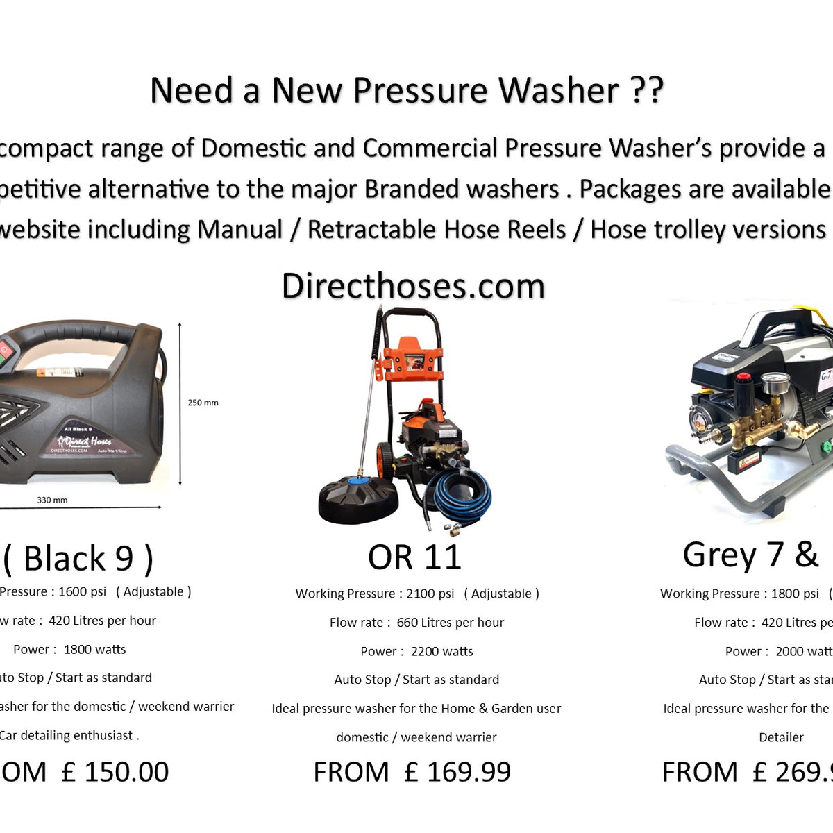 Pressure Washers Directhoses