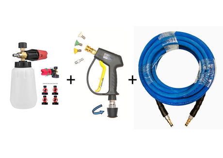 Hose, Short Trigger Gun & Foam Lance Kit