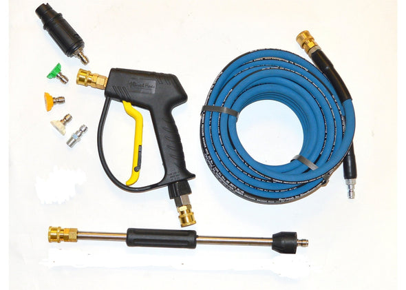 Directhoses OR11 (Domestic) CAR DETAILERS PACK Reinforced Blue / Black Flexiwash Hose Swivel Trigger