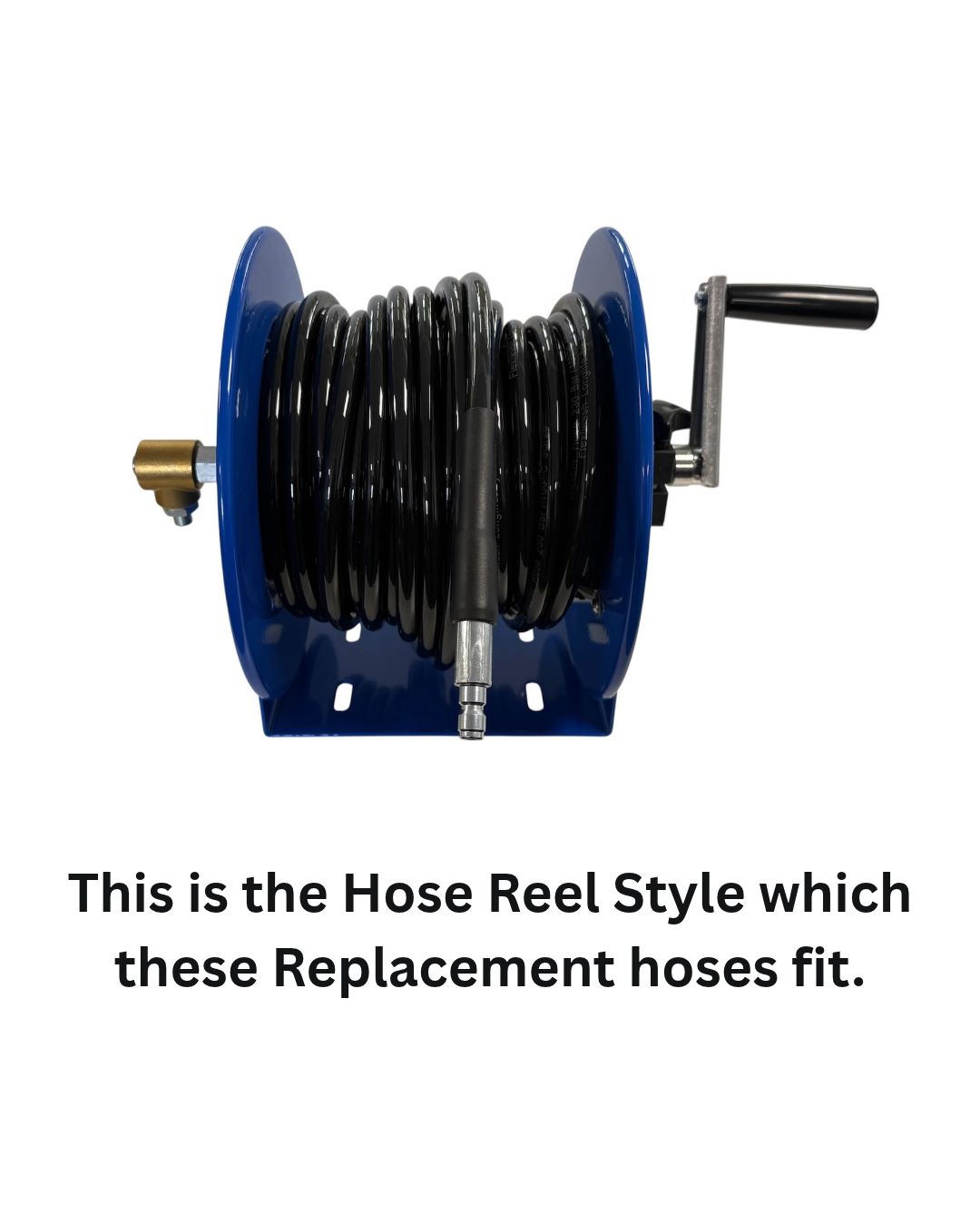 Grey 7 & 10 Manual Hose Reel Replacement Hose - Blue Style Hose Reel Only