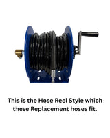 Grey 7 & 10 Manual Hose Reel Replacement Hose - Blue Style Hose Reel Only