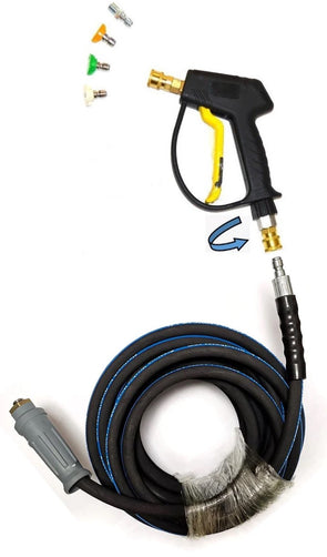 Karcher HD Easylock Rubber Replacement Hose and Short Trigger with Quick fit Nozzles