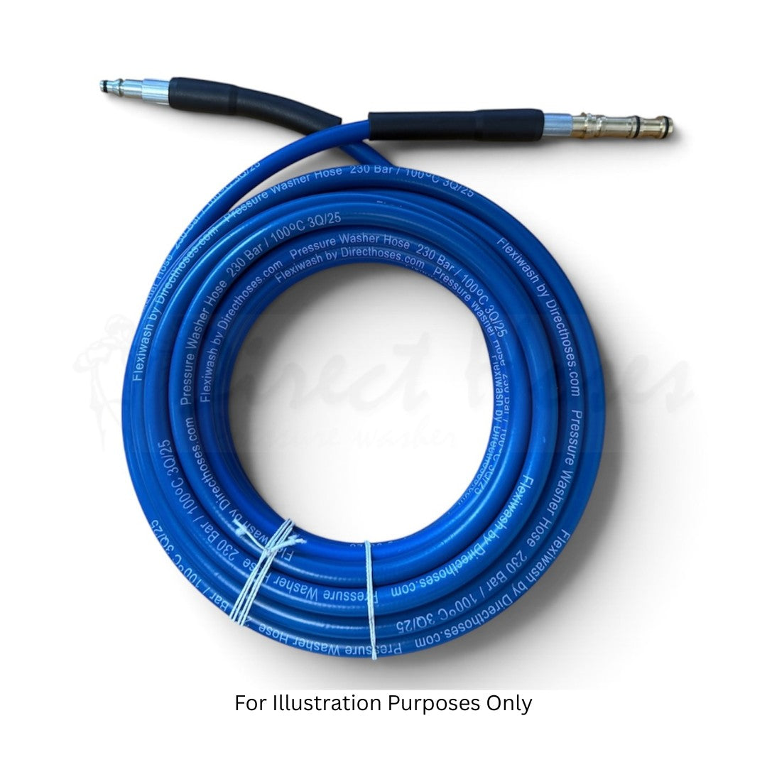 Nilfisk style replacement Rubber FLEXIWASH hose Quick fit trigger hose reel connection