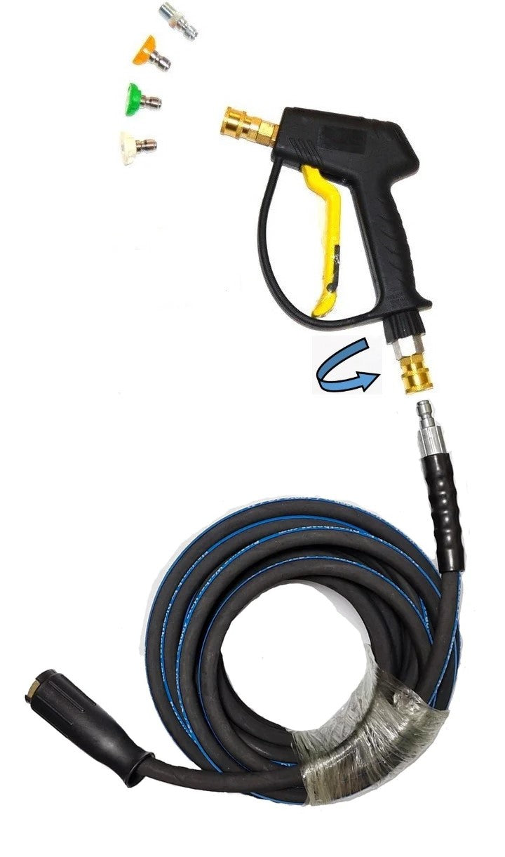 Karcher HD Rubber Replacement Hose and Short Trigger with Quick fit No –  Directhoses