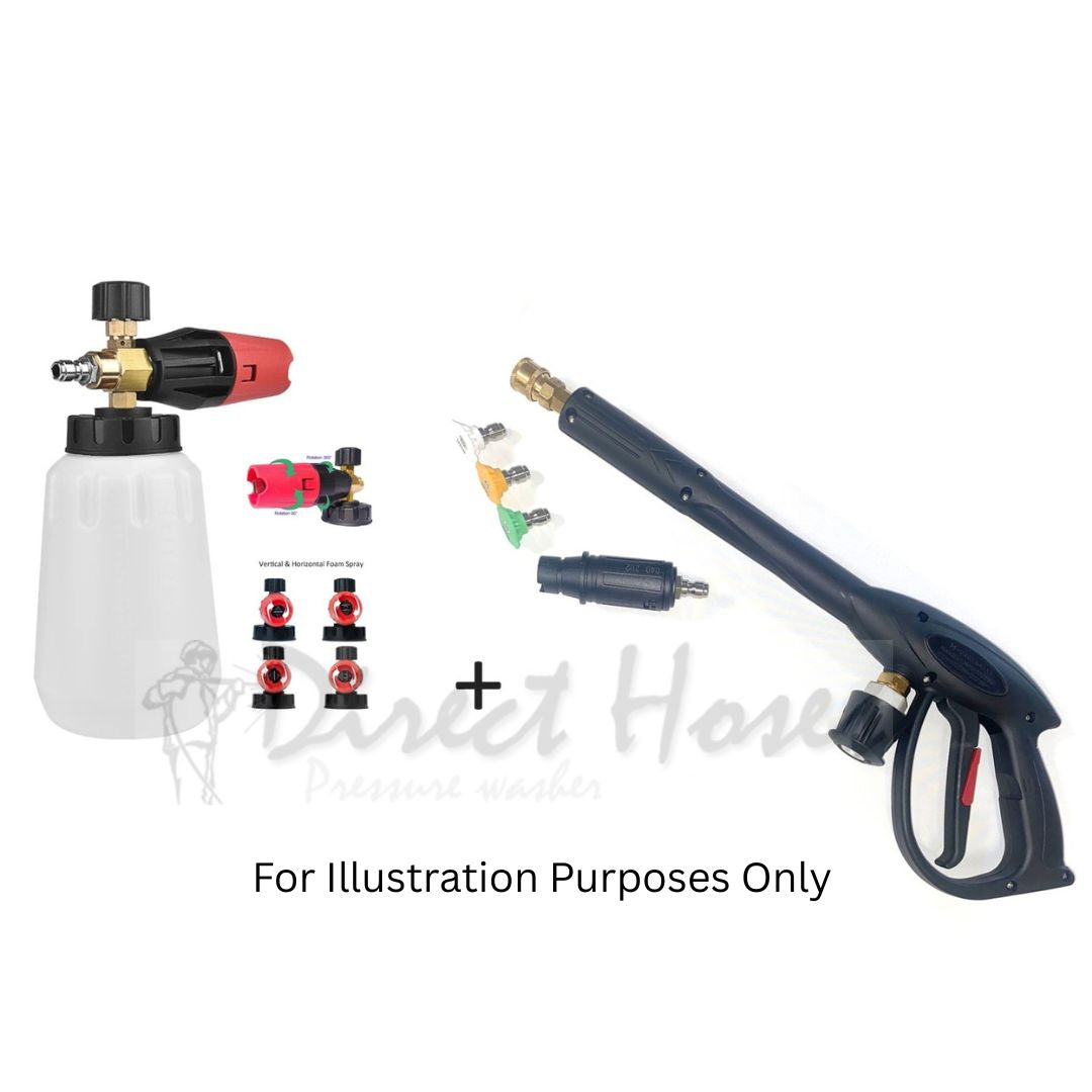 Macallister MPW130FTP Quick fit Midi Trigger with Quick fit Nozzles & Foam Lance