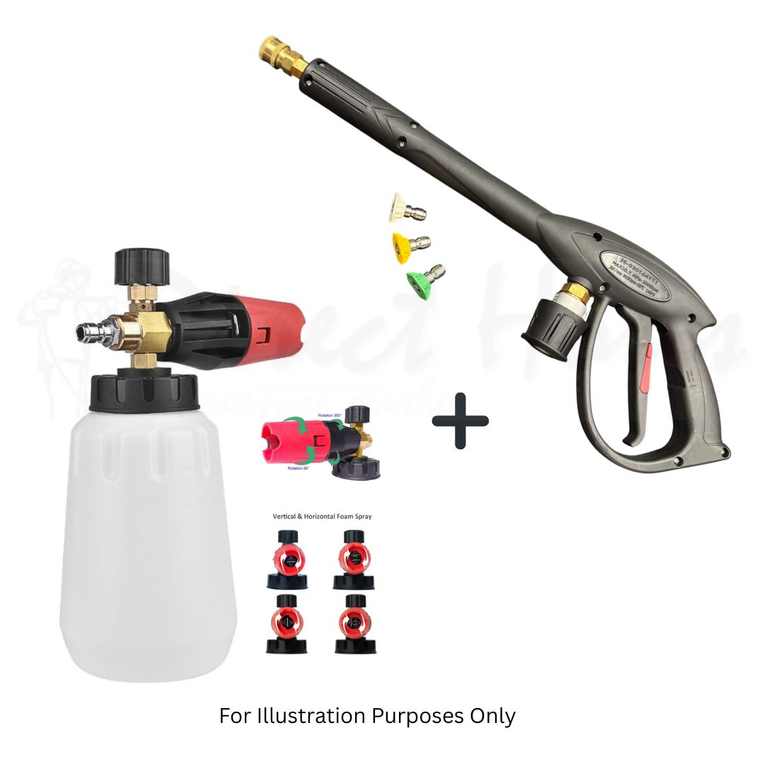 Titan (Screwfix) TTB669PRW Quick fit Midi Trigger with Quick fit Nozzles & Foam Lance
