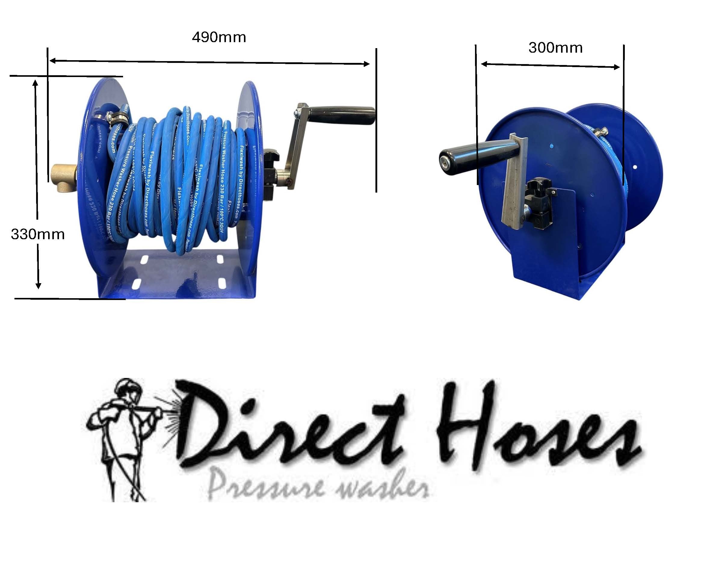Manual Hose Reel complete with hose For Karcher 'K' Series