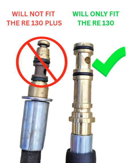 Stihl RE 130 style replacement Rubber FLEXIWASH hose Quick fit trigger hose reel connection - PLEASE SEE PHOTOS
