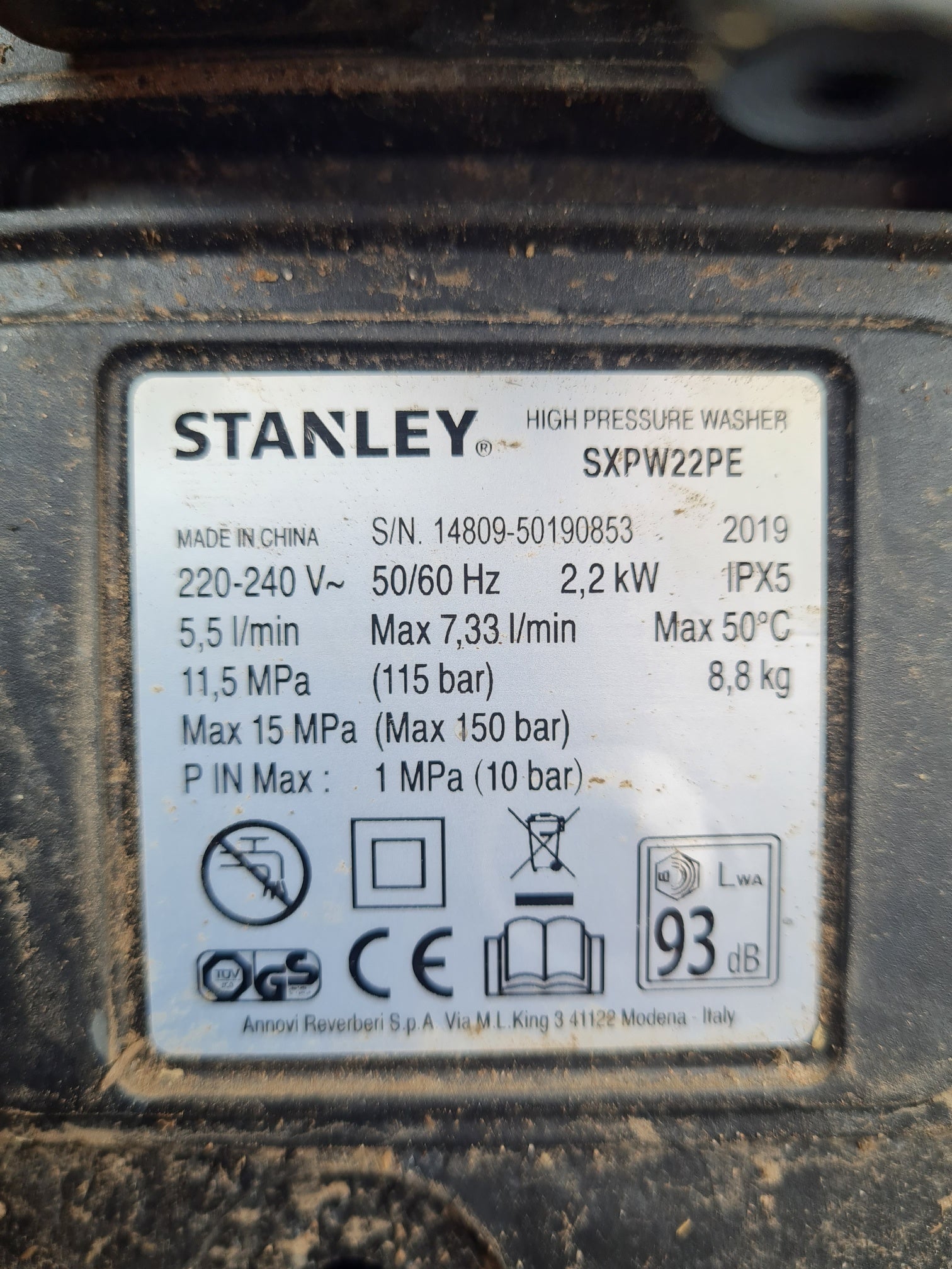 Stanley high pressure washer deals