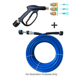 M22 (15mm centre) outlet fit Rubber Replacement Hose Machine quick fit and Short Trigger with Quick fit Nozzles