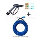 Nilfisk style 'C' series Rubber Replacement Hose with Short Trigger with Quick fit Nozzles
