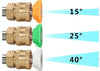 High Pressure Nozzle set 1/4" QC