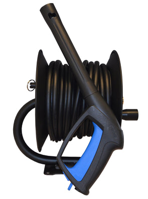 20m Manual Hose Reel complete with hose For Nilfisk Pressure Washers complete with Trigger