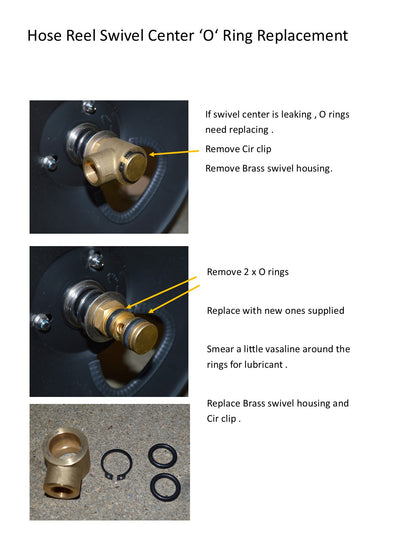 Manual Hose Reel 'O' ring sets