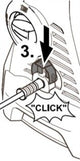 Karcher style 'K' series rubber replacement hose and short trigger with quick fit nozzles - machine quick fit connection