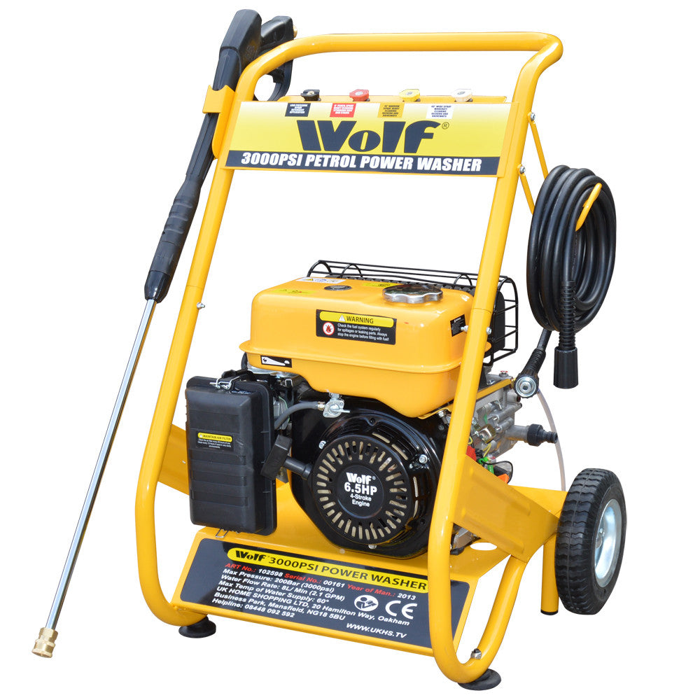 Manual Hose Reel complete with hose For Wolf Petrol Pressure Washers